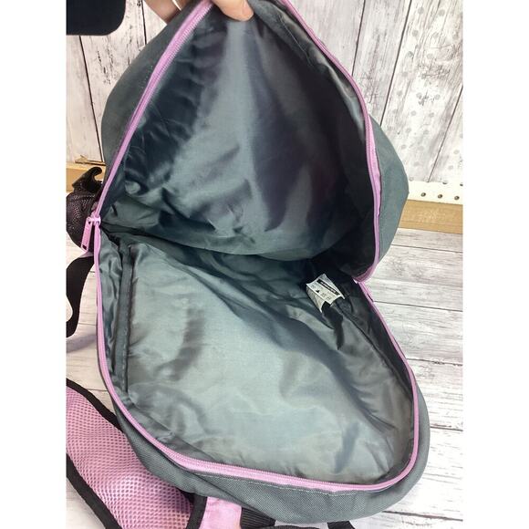 PUMA backpack.   Gray and pink color.   Padded and adjustable shoulder straps. - Picture 6 of 8